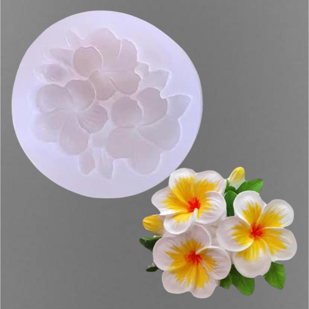 Plumeria Chrysanthemum Flower Silicone Candle Mold