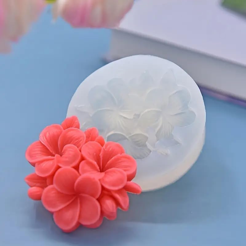 Plumeria Chrysanthemum Flower Silicone Candle Mold - Image 3